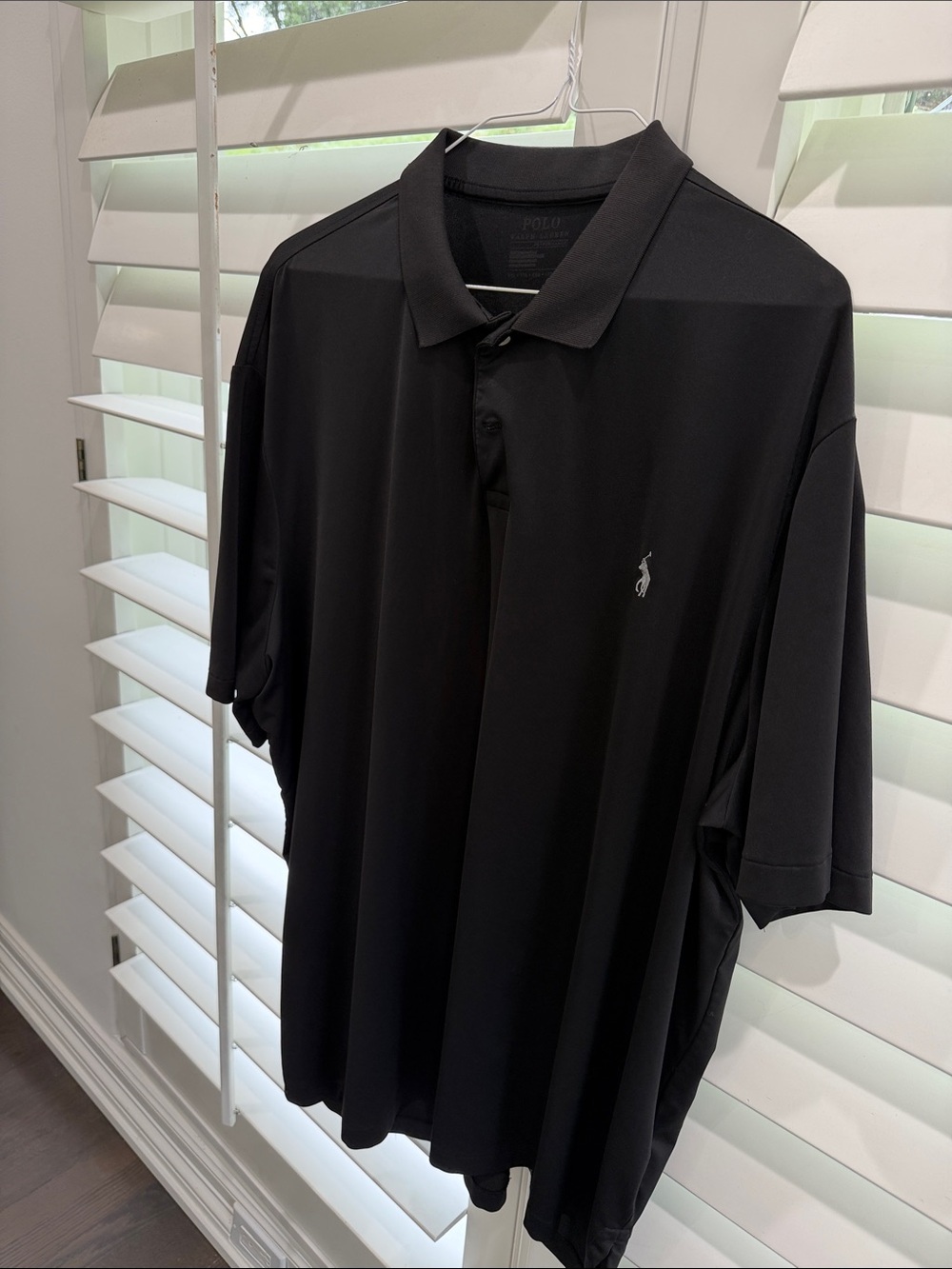Polo by Ralph Lauren Black Performance Polo with Embroidered Pony